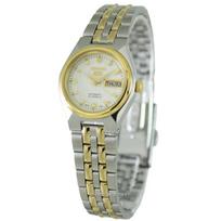 Atnaujintas Seiko 5 Automatinis 21 SYMK44 SYMK44K1 SYMK44K Moteriškas Laikrodis balta