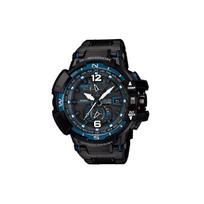 CASIO vyriškas 48mm juodas laikrodis GW-A1100FC-1A GW-A1100FC-1A Black/Blue Dial black