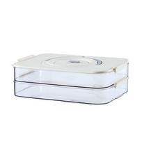 Portable Refrigerator Dumpling Storage Box white