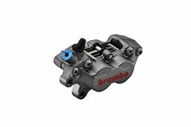 Brembo Ašinis 4P Titano Kairysis 40mm Stabdžių Suportas, Lietas, Šoninis, Žingsnis, 20.5165.79 gray