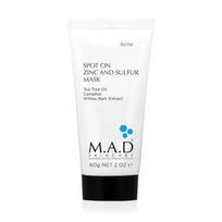 M.A.D Skincare Zinc Sulfur Spot Mask - 60g white