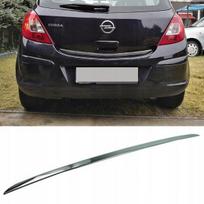 OPEL CORSA D 06 – Chromuota bagažinės apdaila – Bagažinės dangčio akcentas – Aukščiausios kokybės automobilio galinė detalė – blizgesio stipriklis