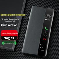 Honor Magic serijos PU odinis atverčiamas telefono dėklas Magic4 Series gray