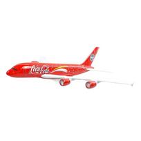 Aukščiausios kokybės lieto lydinio modelinis lėktuvas - 40 Coca-Cola Airbus A380 leidimas red