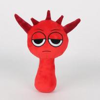 Sprunki pliušiniai žaislai Incredibox Sprunki įdaryta lėlė Sprunki žaidimas Dainininkė Oren Wenda pliušinis gyvūno figūrėlė gimtadienio kalėdinė dovana red