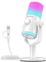 MAONO USB Condenser Microphone Gaming Microphone PC Microphone Dedicated Software RGB Lighting Headphone Output Terminal Unidirectional Plug Play
