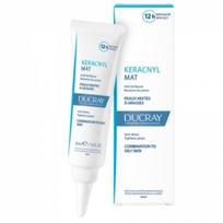Ducray Keracnyl Mattifying Cream 30ml (Matte Cream for Normal to Oily Skin) white