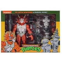 TMNT Triceratonas ir Rodney 7 colių veiksmo figūrėlės 3 vnt. rinkinys