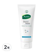 Acnes Derma Relief Moisture Foam Cleanser, 200ml, 2 vnt white