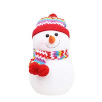Šventinė sniego senio lėlė 24cm, kailinė kepurė, 1 vnt. white
