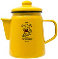 PEARL KINZOKU Captain Stag Disney Kettle Enamel Kettle 750ml Winnie the Pooh MA-1425 Yellow yellow
