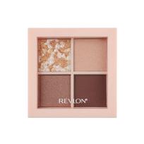Revlon Dazzle akių šešėlių ketvertukas 001 Glazing Brown spalvos niuansas Smėlio spalvos Japonijos kūrinys Akių šešėlių vaizdas 3,0 g beige