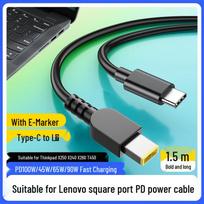 Lenovo ThinkPad Type-C to Square Port Laptop Charging Cable blue