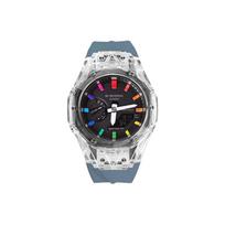 CASIO Unisex Skystųjų Kristalų, Analoginis Dvigubo Rodymo Serija 48,5 mm Juodas Laikrodis GA-2100-1A(Watch8--) Hublot Rainbow Gray Strap black