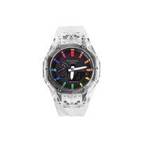CASIO Unisex Skystųjų Kristalų, Analoginis Dvigubo Rodymo Serija 48,5 mm Juodas Laikrodis GA-2100-1A(Watch8--) Regular Watch Box