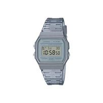 CASIO DIGITAL Quartz Movement Resin Strap Watch Men's Watches Gray Dial F-91WS-8DF Silver Band gray