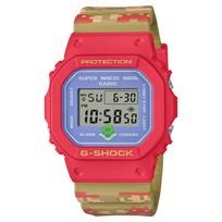 Casio G-Squad G-Shock Super Mario Brothers Kolaboracija Kvadratinis Atsparus smūgiams Vandeniui atsparus Sportinis Kvarcinis Laikrodis Vyriški laikrodžiai Mėlynas DW-5600SMB-4PR Random Regular Watch Box gray