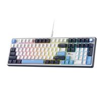 RK ROYAL KLUDGE X104 Wired Mechanical Gaming Keyboard with Metal Knobs and US QWERTY Layout Full-Size