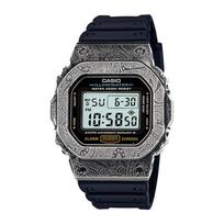 CASIO Unisex G-SQUAD Series Black Watch DW-5600UE-1(Watch4--) Paisley Rubber Band gray