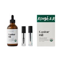 Rough & Row organinis ricinos aliejus 100 % grynas nerafinuotas šalto spaudimo, 1 vnt., 120 ml white