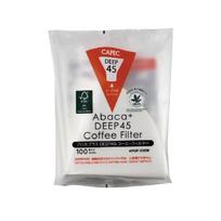Deep dripper only APDF-100W Abaka Plus DEEP 45 Coffee filter (for 3-7 cups) 100 pieces White CAFEC MADE IN JAPAN (3 bags) white