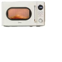 Midea Retro Cream Style 20L Turntable Microwave Oven CN plug (adapter included) white