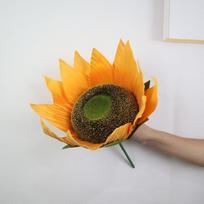 Naujas 45/55cm Dirbtinė saulėgrąža Milžiniškas vitrinos dekoras Imitacija Saulėgėlė Dirbtinė gėlė Fono rekvizitai orange