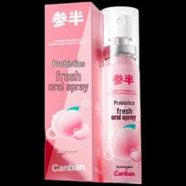 Canban Probiotic Peach Oral Spray 20ml - 4 Pack pink