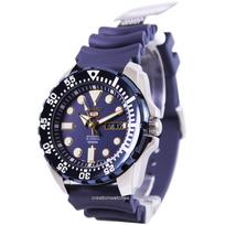 Atnaujintas vyriškas laikrodis Seiko 5 Sports Automatic 24 Jewels SRP605K2 mėlyna