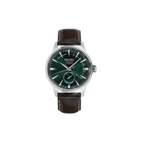 Seiko Mechaninis laikrodis su odiniu dirželiu Vyriški laikrodžiai Žalias ciferblatas SSA459J1 Green Dial black