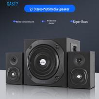 SAST SA-3508 2.1 Bluetooth Desktop Speakers with Subwoofer CN plug (adapter included) (CN version)