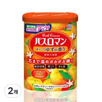 Bath Roman Bath Salt Yuzu, 600g, 2 pieces red