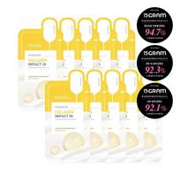 Mediheal Collagen Impact Essential kaukė-lakštas EX, 10 lakštų, 1 pakuotė yellow
