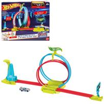 Hot Wheels Neon Speeders Razor Stunt žaidimų rinkinys [Rinkinys su 1 mini automobiliuku] [Nuo 4 metų] [Dovana] HPC05 blue