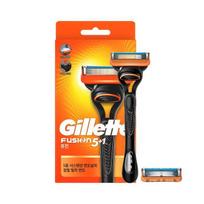 Gillette Fusion Manual Razor Handle + Blade 2p, 1 piece, 1 set black