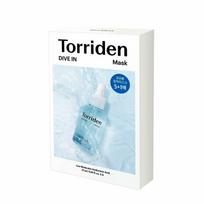 Torriden Dive In Mažos Molekulinės Masės Hialurono Rūgšties Lakštinė Kaukė 5+1 vnt. white