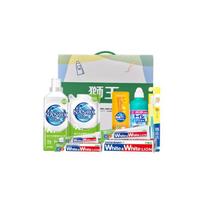 LION Home Clean Whitening Toothpaste 7-Piece Set blue