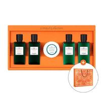 Hermes Odorange Verte Hair & Body Travel Kit (Shampoo 40ml + Conditioner 40ml + Shower Gel 40ml + Body Lotion 40ml + Perfume Soap), Korean body care Hair & Body Travel Planning black