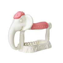 Ange 3D elephant teether, 3 months or more, white, 1 piece, Korean baby products white
