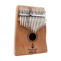 ONETONE Vienos spalvos Kalimba 17 klavišų pradedančiųjų rinkinys Raudonmedžio mediena Rankinis natų knygelė (Piano pianinas) OTKL-02/MH (Specialus dėklas/Kryžius/Pirštinė/Raktas white