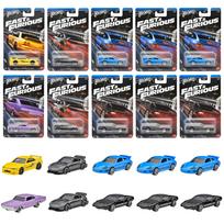 „Hot Wheels Fast Furious“ temų asortimentas, lenktyninių transporto priemonių žaislų mini dėžutė, parduodama nuo 3 metų amžiaus ir automobiliai, 10, dėžė, 986G-HNR88 gray