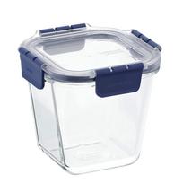 Bestco Karščiui atsparus stiklinis indas kepimui orkaitėje, maisto laikymo indas, kvadratinis 950 ml LBG217, aukščiausios klasės Lock & Lock gray