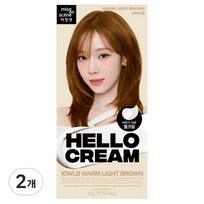 Mise-en-scène New Hello Cream Hair Dye 125g, Warm Light Brown, 2 units beige