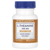 The Vitamin Shoppe, l-theanine, 200mg, 60 veggie capsules