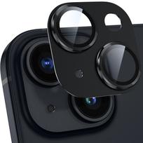 Kameros plėvelė iPhone 14 Plus kameros apsaugai Aliuminio lydinio Grūdintas stiklas iPhone Plus Kameros dangtelis Atsparus įbrėžimams Atsparus smūgiams Peršviestumas juoda