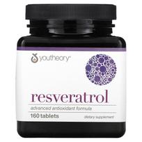 Youtheory, Resveratrol, 160 tablečių