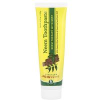 Theraneem Naturals, Neem Toothpaste, Neem Therapy with Mint, 120G(4.23Oz) yellow