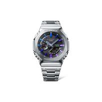 CASIO Vyriškas pilnai metalinis serijos juodas laikrodis GM-B2100PC-1APRT Gradient Silver gray