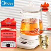 Midea 1.5L Smart Glass Wellness Kettle CN plug (adapter included) orange