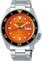 SEIKO 5 Sports SKX Style Automatic Mechanical Limited Edition Diver Watch, Model SRPD59, Orange, Men's oranžinė